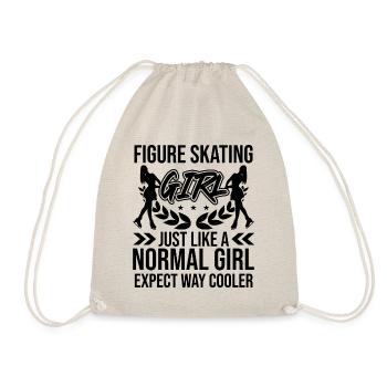 Figure Skating Girl Funny Ice Skating - Turnbeutel - Natur - Vorne