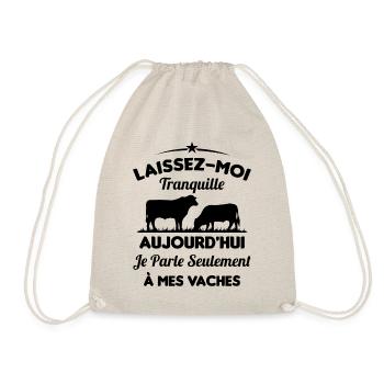Je parle Seulement à Mes Vaches - Sac de sport léger - nature - Devant