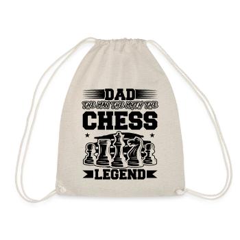 Dad The Man The Myth The Chess Legend - Drawstring Bag - nature - Front