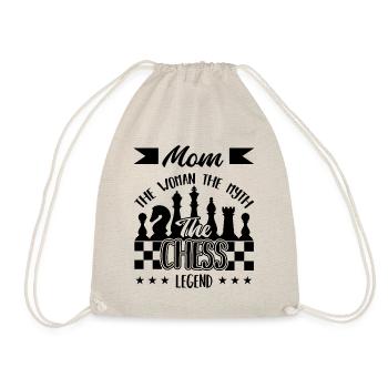 Mom The Woman The Myth The Chess Legend - Turnbeutel - Natur - Vorne
