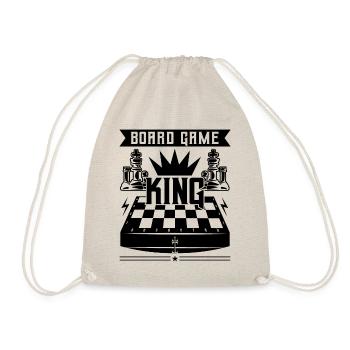 Board Game King Funny Chess Player Quotes - Turnbeutel - Natur - Vorne