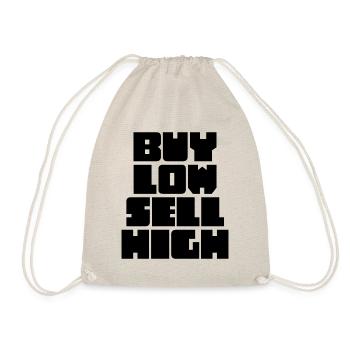 Acheter Low Sell High Funny Trading Investisseur Crypto - Sac de sport léger - nature - Devant