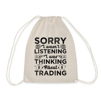 Désolé, je n’écoutais pas Funny Crypto Trader - Sac de sport léger - nature - Devant