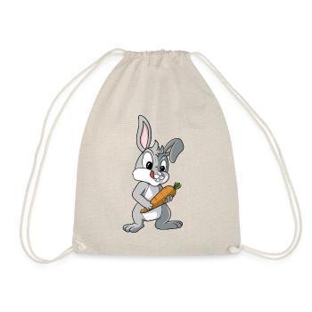 Lapin Lapin avec Lapin Carotte Lapin - Sac de sport léger - nature - Devant