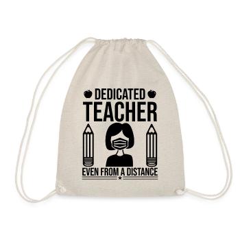 Dedicated Teacher Even From A Distance - Turnbeutel - Natur - Vorne