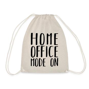 Home Office Mode On Humor Remote Work - Drawstring Bag - nature - Front