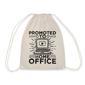 Promoted To Home Office Humor - Drawstring Bag - nature - Front