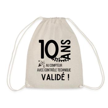 10 ans au compteur - Sac de sport léger - nature - Devant