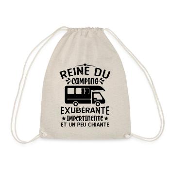 La Reine Du Camping Campeuse Cadeau Campeur Femme - Sac de sport léger - nature - Devant