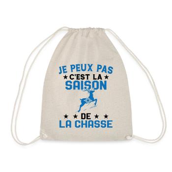 C'est La Saison De La Chasse Humour Chasseur - Sac de sport léger - nature - Devant