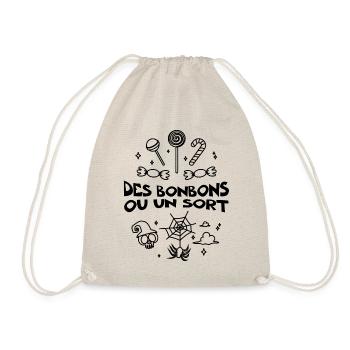 Des Bonbons ou un Sort - Déguisement Halloween - Sac de sport léger - nature - Devant