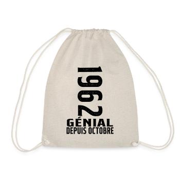 Génial(e) Depuis Octobre 1962 - Sac de sport léger - nature - Devant