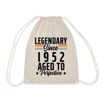 Legendary since 1952 Gift - Drawstring Bag - nature - Front