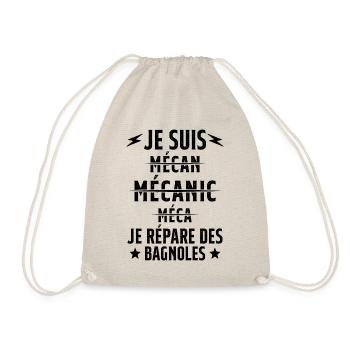 Je suis un Super Mecanicien - idée cadeau - Sac de sport léger - nature - Devant