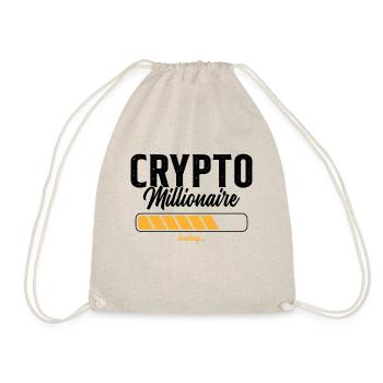 Crypto Millionaire Humour Cadeau - Sac de sport léger - nature - Devant
