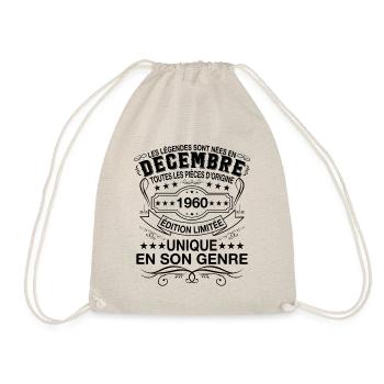 Les légendes sont nées en Décembre 1960 - Sac de sport léger - nature - Devant