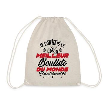 Meilleur Bouliste Humour Pétanque Homme Cadeau - Sac de sport léger - nature - Devant