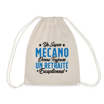 Mécano Papa Cadeau Drôle Fête Des Pères Garagiste - Sac de sport léger - nature - Devant