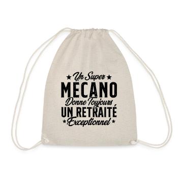 Mécano Papa Cadeau Drôle Fête Des Pères Garagiste - Sac de sport léger - nature - Devant