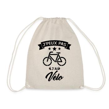 Je Peux Pas J Ai Vélo - Sac de sport léger - nature - Devant