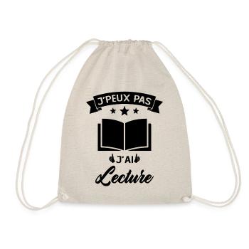 Je Peux Pas J'ai Lecture Cadeau - Sac de sport léger - nature - Devant