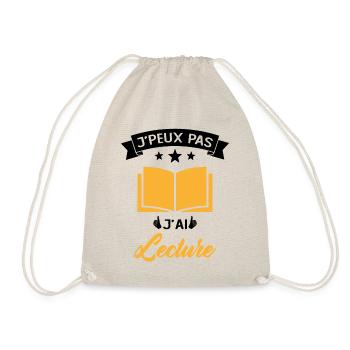 Je Peux Pas J'ai Lecture Cadeau - Sac de sport léger - nature - Devant