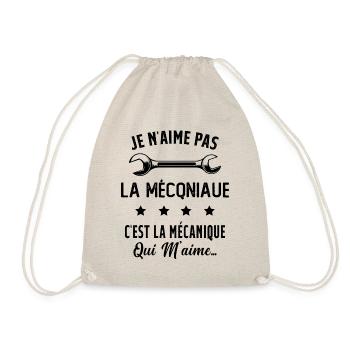 C'est la Mécanique Qui M'aime Cadeau Humour - Sac de sport léger - nature - Devant