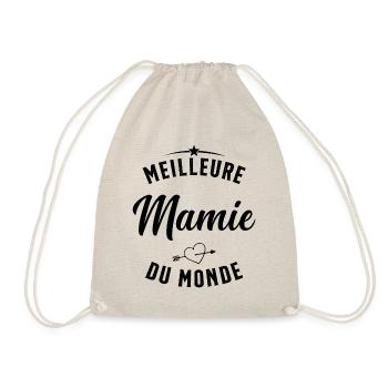 Meilleure Mamie Du Monde Humour Cadeau - Sac de sport léger - nature - Devant