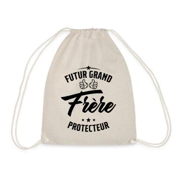 Futur Grand frère Protecteur Cadeau Humour - Sac de sport léger - nature - Devant