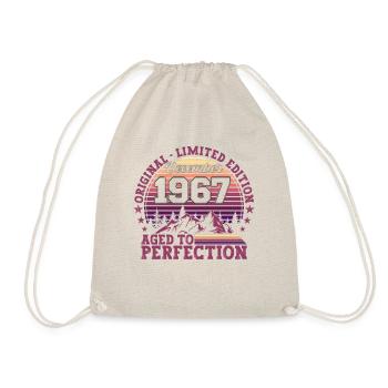 Original December 1967 55th birthday gift - Drawstring Bag - nature - Front
