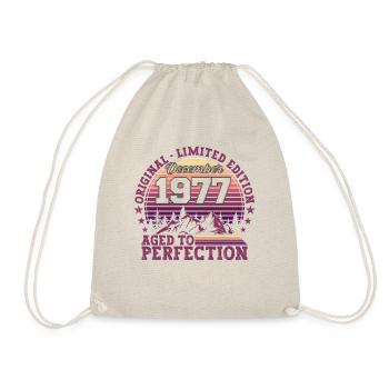 Original December 1977 45th birthday gift - Drawstring Bag - nature - Front