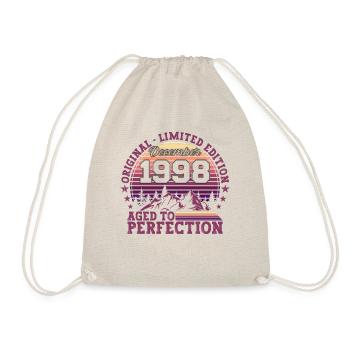 Original December 1998 24th Birthday Gift - Drawstring Bag - nature - Front