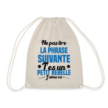 Ne pas lire la phrase suivante - Sac de sport léger - nature - Devant