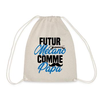 Futur mécano comme papa Cadeau futur mécano - Sac de sport léger - nature - Devant