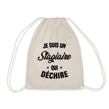 Stagiaire Qui Déchire Cadeau Humour - Sac de sport léger - nature - Devant