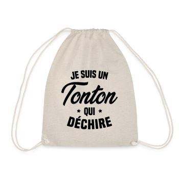 Je suis un Tonton qui déchire Cadeau Oncle Drôle - Sac de sport léger - nature - Devant