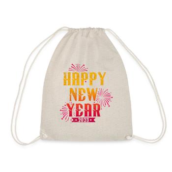 Neujahr 2023 Silvester Happy New Year - Turnbeutel - Natur - Vorne