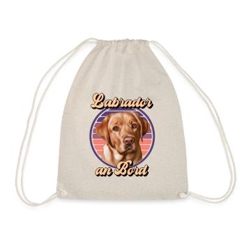 Foxred Labrador an bord Retro sunset - Turnbeutel - Natur - Vorne