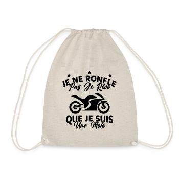 Je Ne Ronfle Pas Je Rêve Que Je Suis Une Moto - Sac de sport léger - nature - Devant