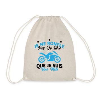 Je Ne Ronfle Pas Je Rêve Que Je Suis Une Moto - Sac de sport léger - nature - Devant