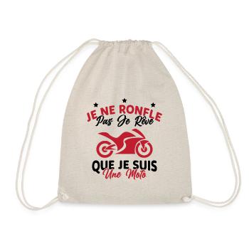Je Ne Ronfle Pas Je Rêve Que Je Suis Une Moto - Sac de sport léger - nature - Devant