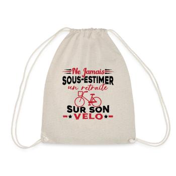 Un Retraité Sur Son Vélo Humour Retraite Cycliste - Sac de sport léger - nature - Devant