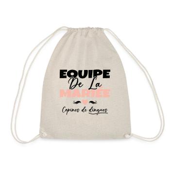 Equipe de la mariée copines de dingues - Sac de sport léger - nature - Devant