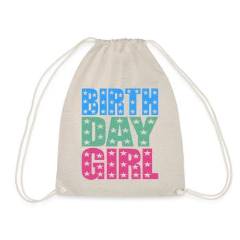 Birthday Girl - Turnbeutel - Natur - Vorne