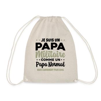 Homme Je Suis Papa Militaire Humour Cadeau soldats - Sac de sport léger - nature - Devant
