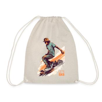 Skateboarders - Drawstring Bag - nature - Front