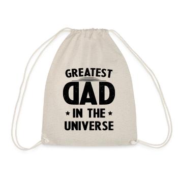 Father's Day Gift Biggest Dad in the Universe - Drawstring Bag - nature - Front