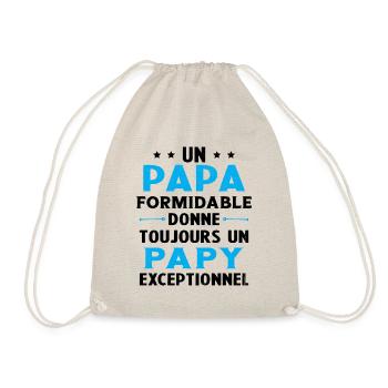 Un papa formidable - Papy exceptionnel Cadeau - Sac de sport léger - nature - Devant