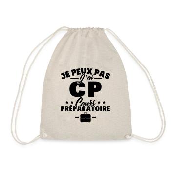 je peux pas j'ai CP rentréee des classes école - Sac de sport léger - nature - Devant