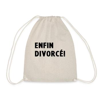 Enfin divorcé Cadeau Humour Célibataire En Divorce - Sac de sport léger - nature - Devant